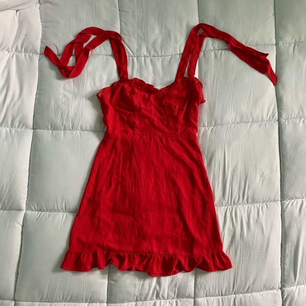 red dress